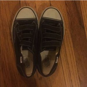 Black Velcro Vans